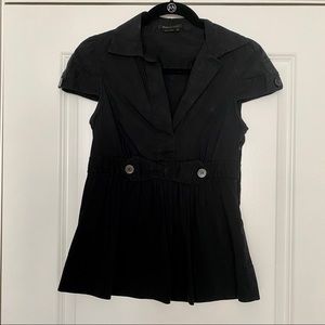 BCBG MaxAzria Black Blouse